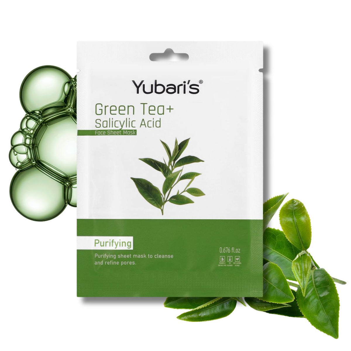 Green Tea + Salicylic Acid Purifying Face Sheet Mask