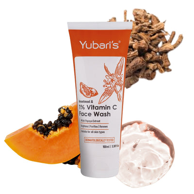Anantmool & 1% Vitamin C Face Wash with Papaya Extract