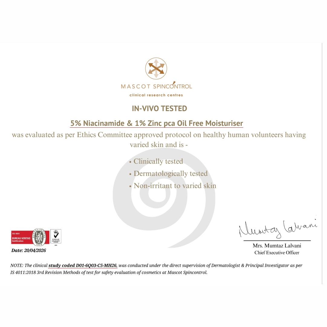 5% Niacinamide &1% Zinc PCA Oil Free Moisturiser