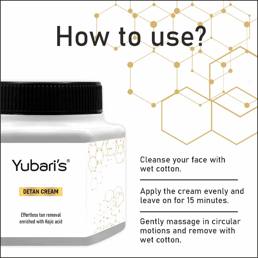 Detan Cream with Kojic Acid, Alpha Arbutin & Licorice Extract