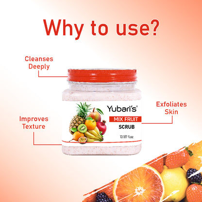 Mix Fruit Skin Polishing Face & Body Scrub