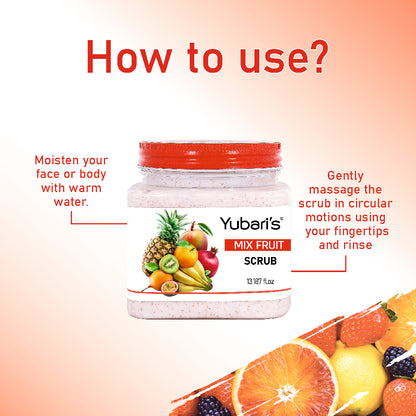 Mix Fruit Skin Polishing Face & Body Scrub