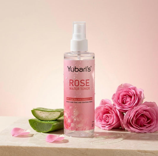 Rose Water Toner with Niacinamide, Hyaluronic Acid & Aloe Vera