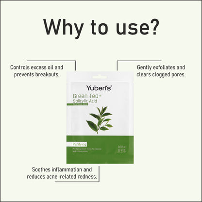 Green Tea + Salicylic Acid Purifying Face Sheet Mask