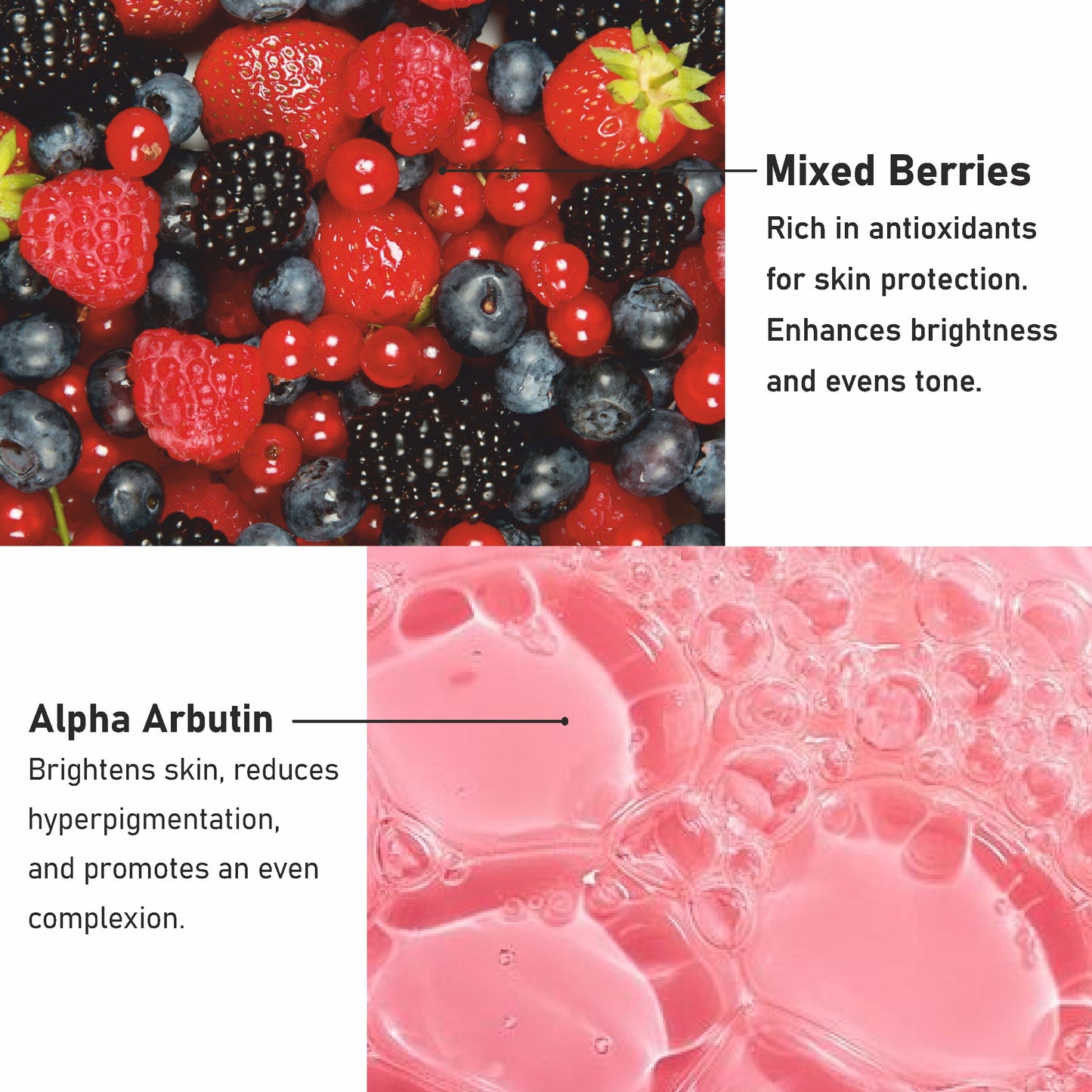 Mix Berries + Alpha Arbutin Clarifying Face Sheet Mask