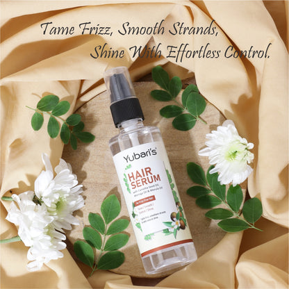 Frizz Free Hair Serum with Camellia Seed Oil, Moringa Oil & Marula Oil
