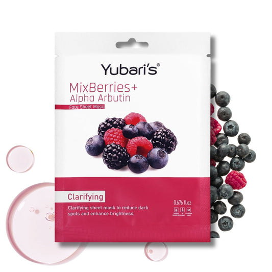 Mix Berries + Alpha Arbutin Clarifying Face Sheet Mask