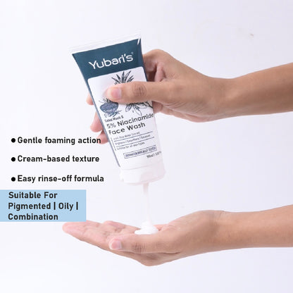 Safed Musli & 5% Niacinamide Face Wash with Rice Water Extract
