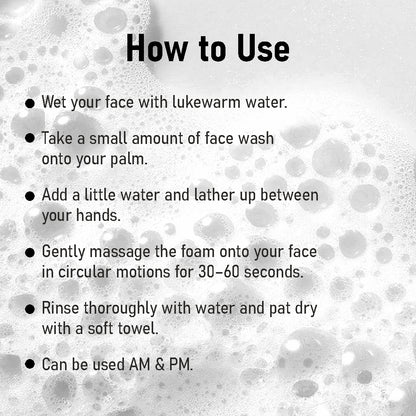 Safed Musli & 5% Niacinamide Face Wash with Rice Water Extract