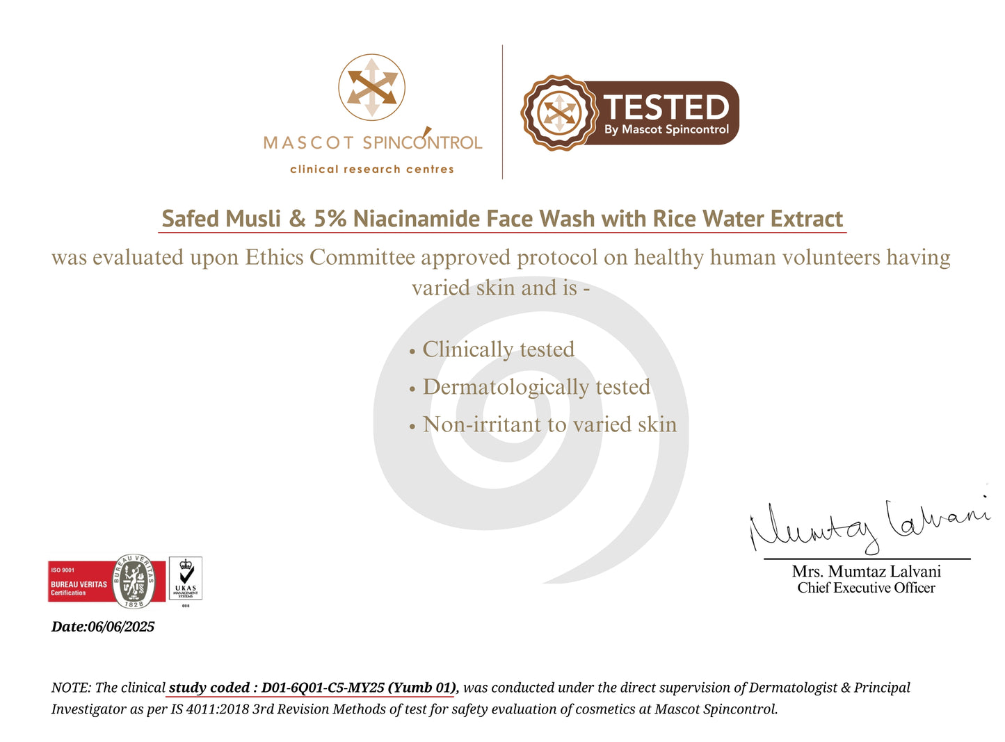 Safed Musli & 5% Niacinamide Face Wash with Rice Water Extract