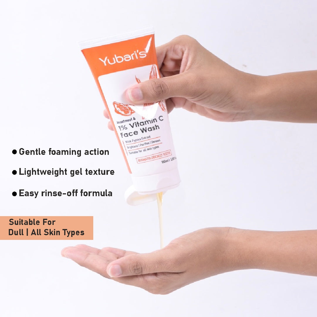 Anantmool & 1% Vitamin C Face Wash with Papaya Extract